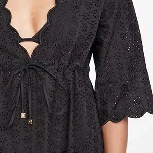 【Tory Burch】Broderie Midi Beach Tunic Tory Burch Women's Broderie Midi Beach Tunic, Black, M at